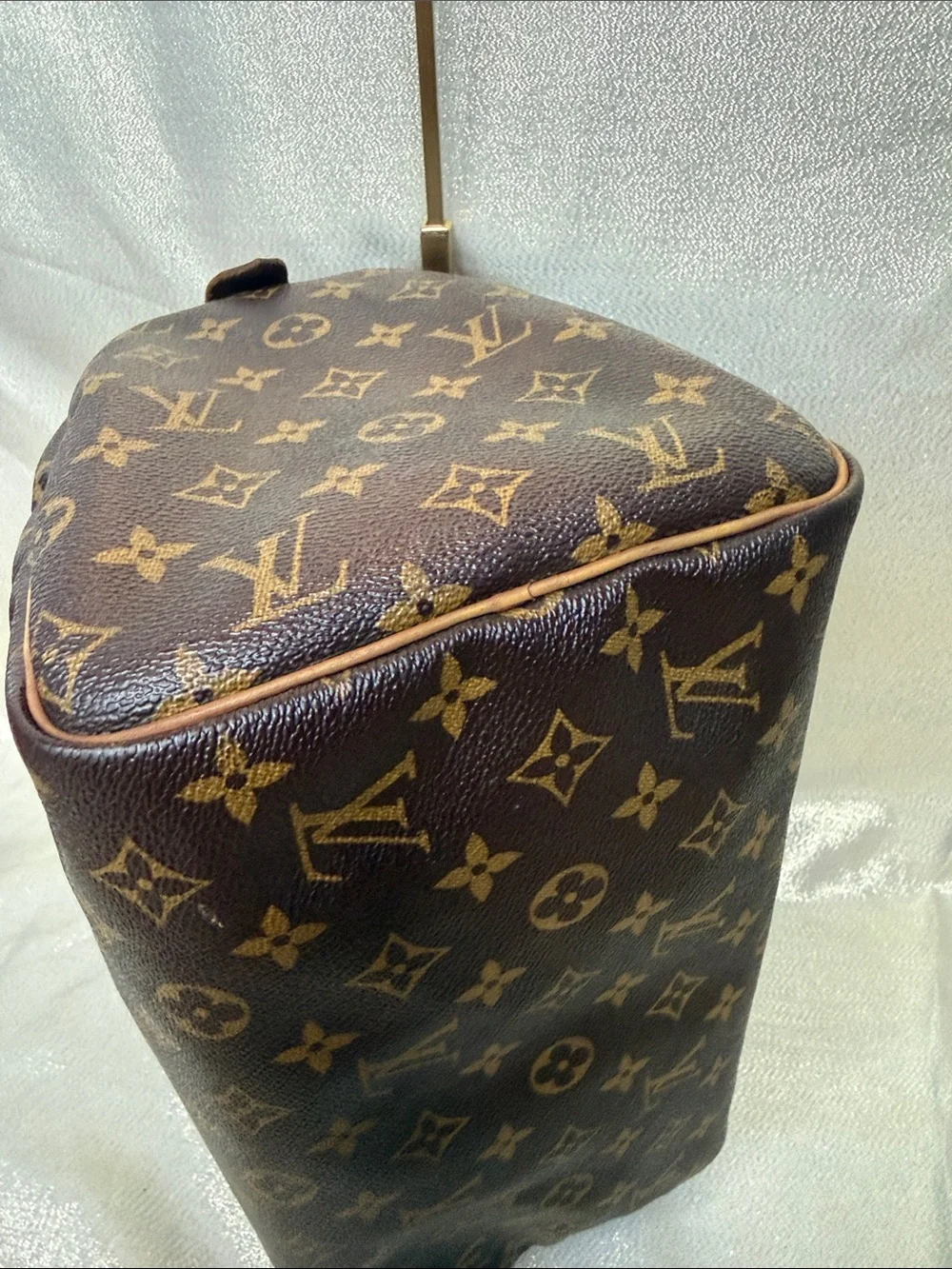 Louis Vuitton Monogram Canvas Duffel Satchel in Brown